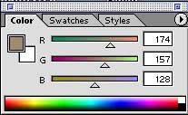 Photoshop Color sliders