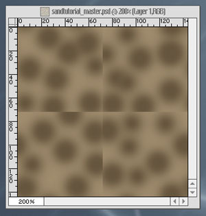 Offset sand