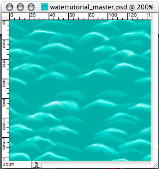 completed tiled wave pattern